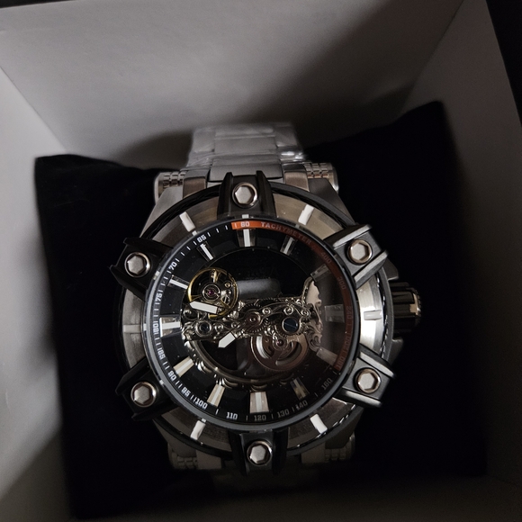 Invicta Silver and Black Men's Watch